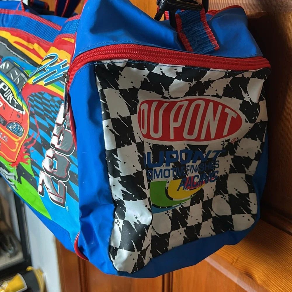 NASCAR Jeff Gordon DuPont 24 Colorful Racing-Themed duffle bag